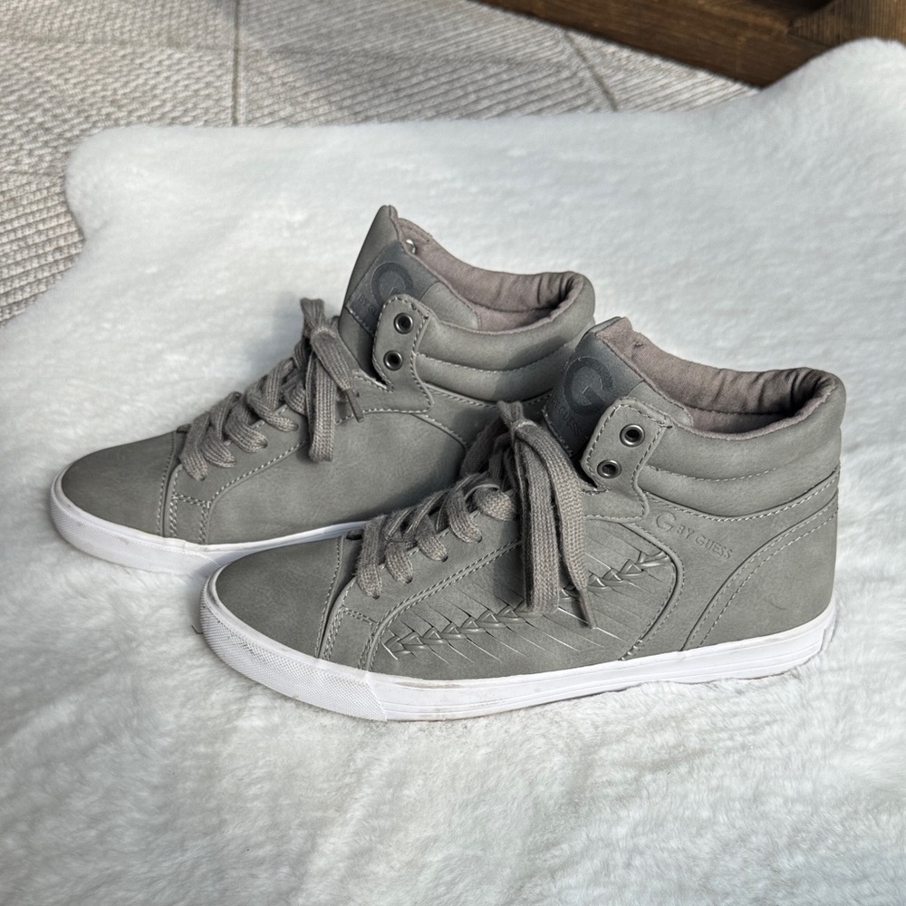 G by Guess Gray Ankle Boots